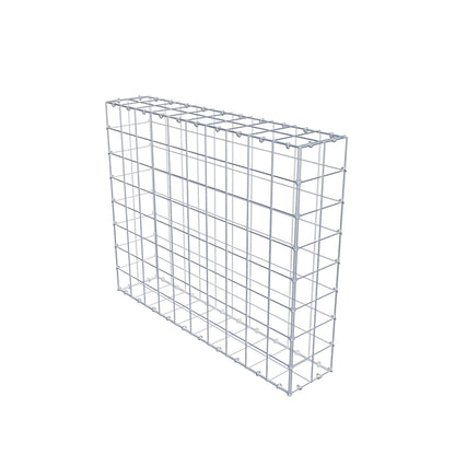 Gabion 100 cm x 80 cm x 20 cm (L x H x D), maskestørrelse 10 cm x 10 cm, C-ring