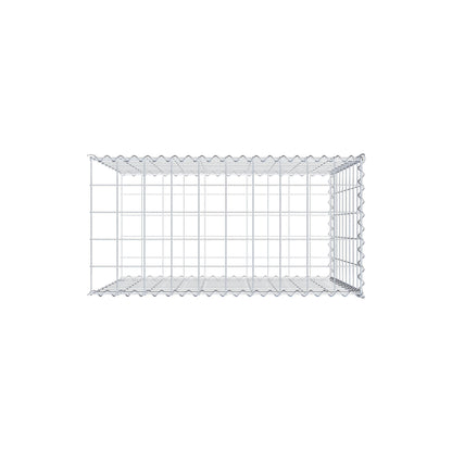 Anbaugabione Typ 2 100 cm x 90 cm x 50 cm (L x H x T), Maschenweite 10 cm x 10 cm, Spirale