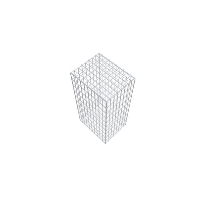 Gabbione 100 cm x 50 cm x 40 cm (L x H x P), maglia 5 cm x 10 cm, anello a C