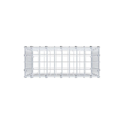 Gabione 50 cm x 40 cm x 20 cm (L x H x T), Maschenweite 5 x 5 cm, Spiralring