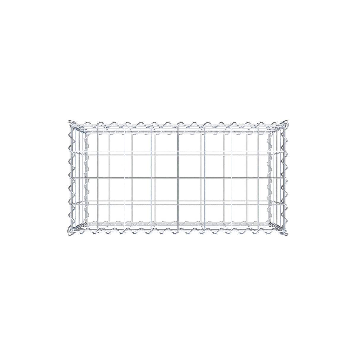 Gabione 80 cm x 40 cm x 40 cm (L x H x T), Maschenweite 10 cm x 10 cm, Spirale
