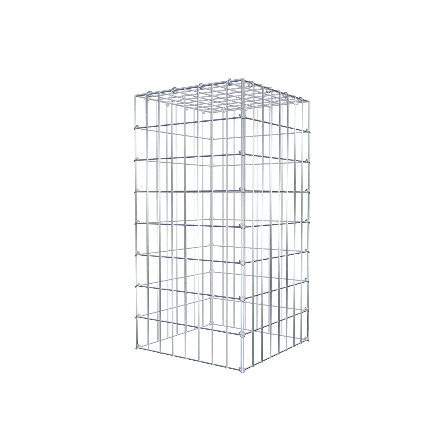 Gabião Tipo 3 80 cm x 40 cm x 40 cm (C x A x P), malhagem 5 cm x 10 cm, anel C