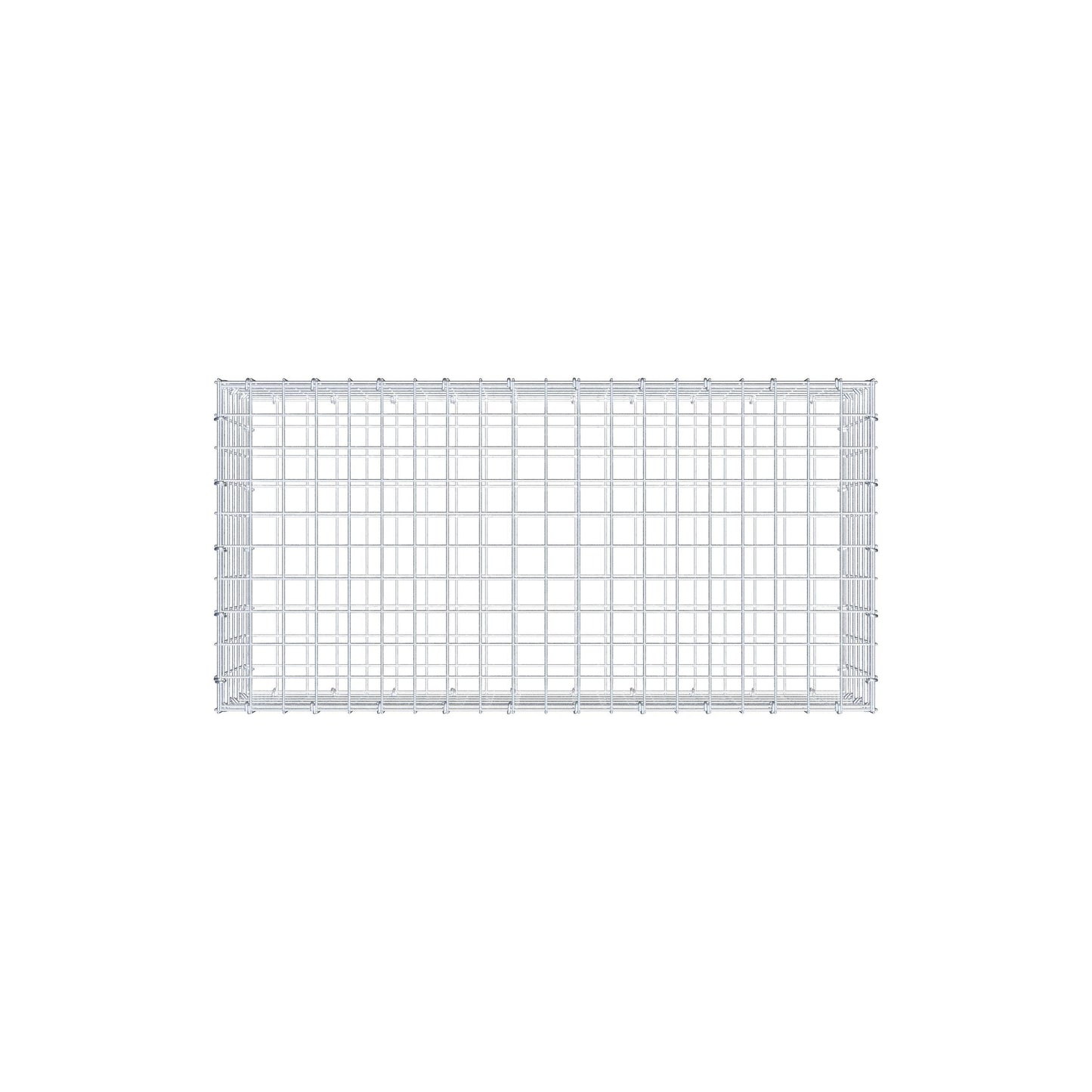 Gabião 100 cm x 30 cm x 50 cm (C x A x P), malhagem 5 cm x 5 cm, anel C