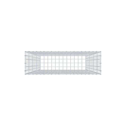Mounted gabion type 3 200 cm x 100 cm x 30 cm (L x H x D), mesh size 5 cm x 10 cm, C-ring