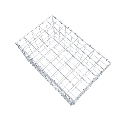 Gabbione 80 cm x 50 cm x 50 cm (L x H x P), maglia 10 x 10 cm, anello a spirale