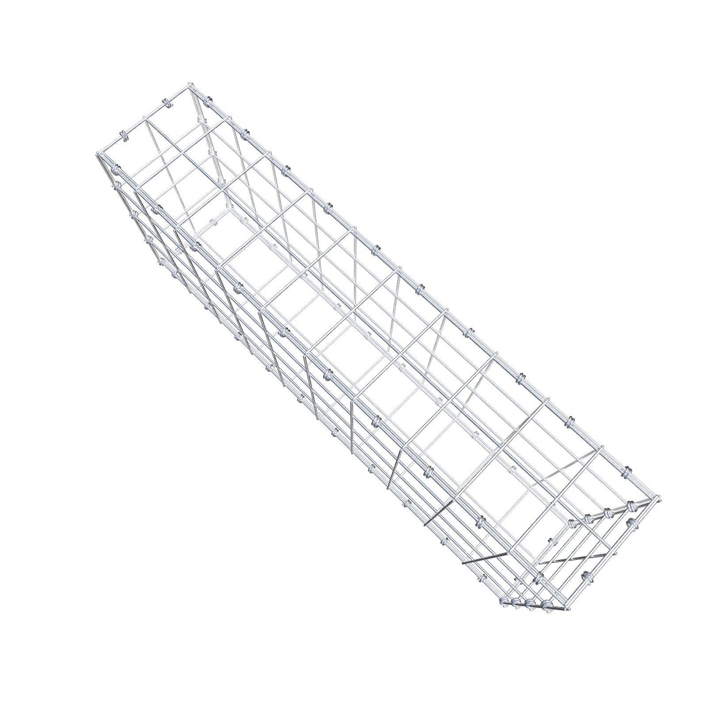 Gabion 100 cm x 40 cm x 20 cm (L x H x D), mesh size 10 x 10 cm, spiral ring
