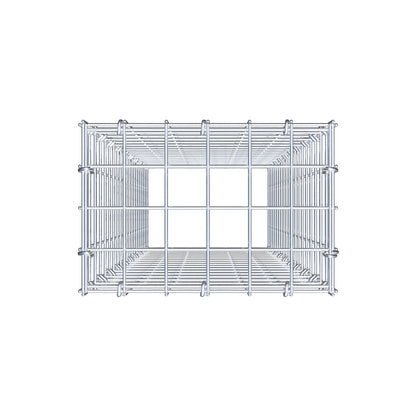 Anbaugabione Typ 3 100 cm x 30 cm x 20 cm (L x H x T), Maschenweite 5 cm x 5 cm, C-Ring