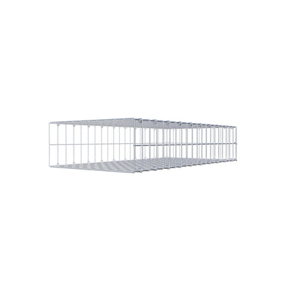 Opzetpaal type 2 100 cm x 20 cm x 50 cm, maaswijdte 5 cm x 10 cm, C-ring