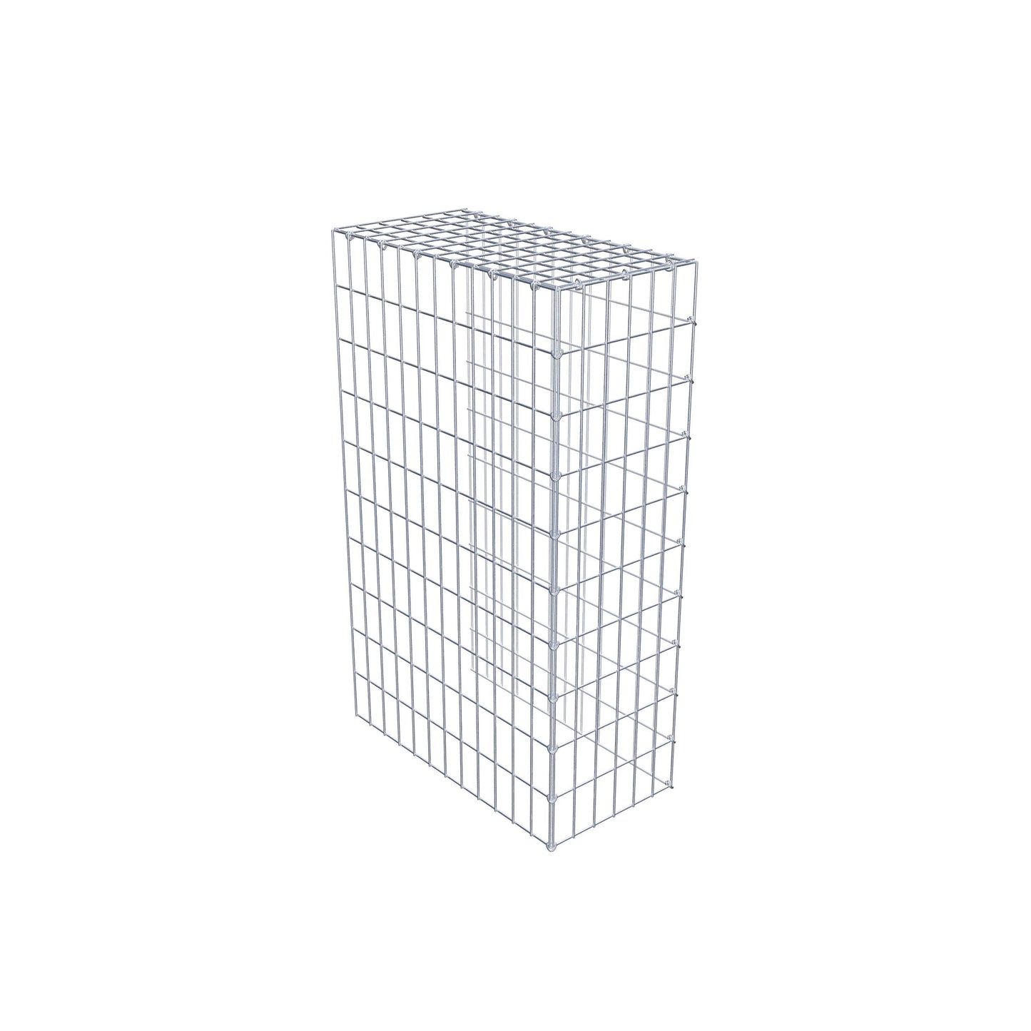 Gavión complementario de tipo 4 100 cm x 60 cm x 30 cm (L x A x P), malla 5 cm x 10 cm, anillo en C