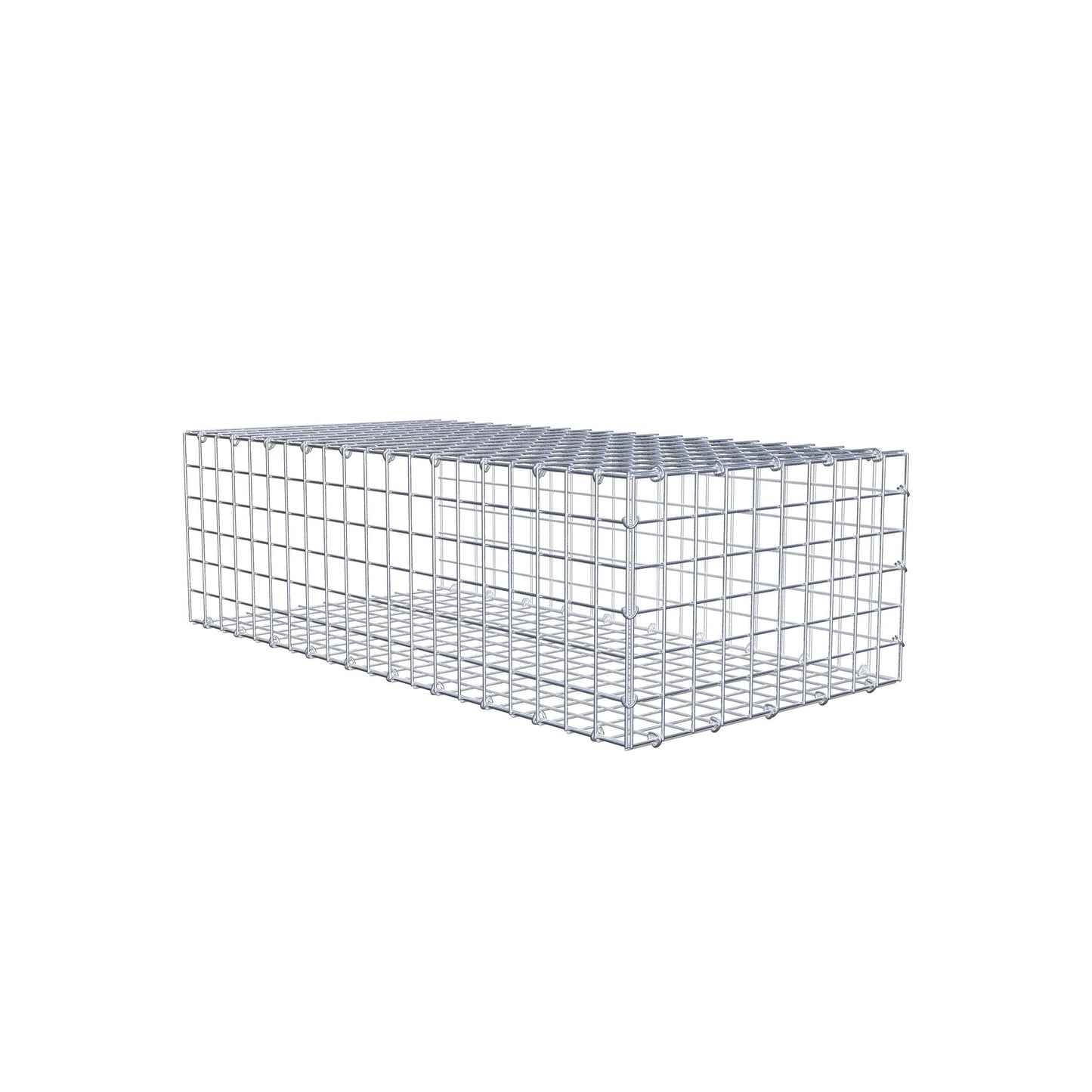 Gavión acoplable tipo 2 100 cm x 30 cm x 50 cm (L x A x P), malla 5 cm x 5 cm, anillo en C