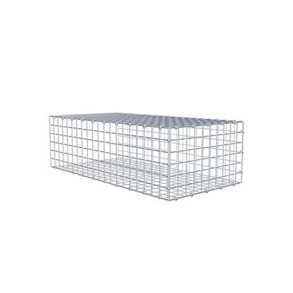 Gavión acoplable tipo 2 100 cm x 30 cm x 50 cm (L x A x P), malla 5 cm x 5 cm, anillo en C
