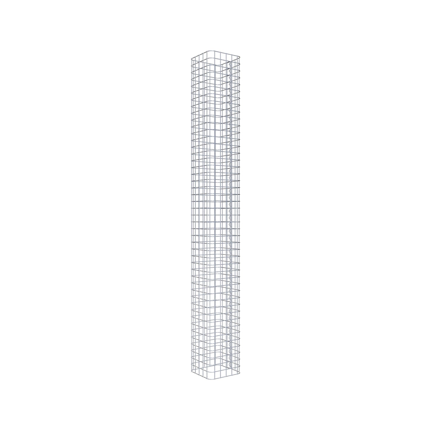 Colonna di gabbioni angolare 27 cm x 27 cm, 230 cm di altezza, MW 5 cm x 5 cm