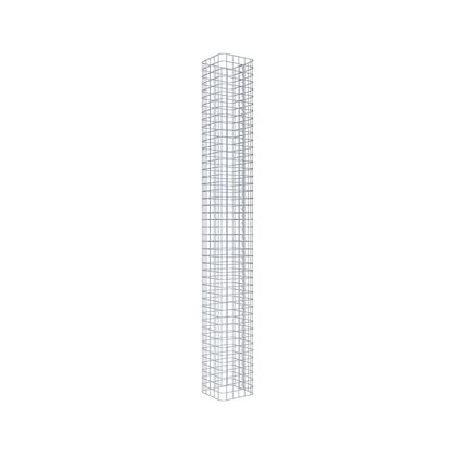 Colonna di gabbioni angolare 27 cm x 27 cm, 230 cm di altezza, MW 5 cm x 5 cm