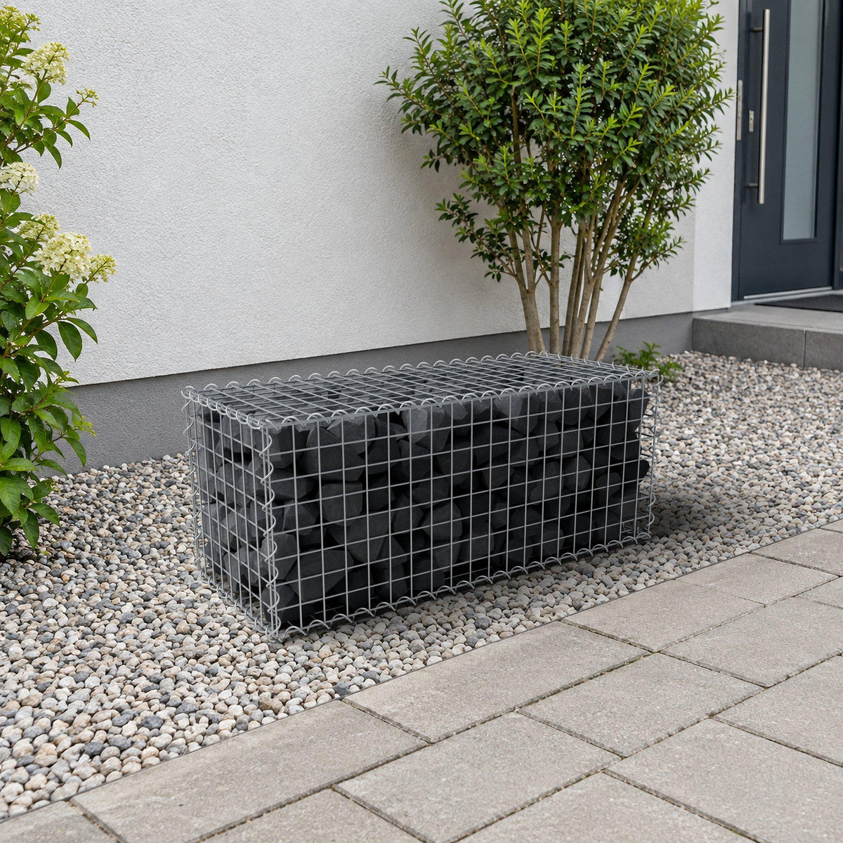 Gabion 100 cm x 40 cm x 40 cm (L x H x P), mailles 5 cm x 5 cm, spirale