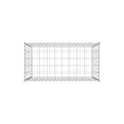Gabião 100 cm x 70 cm x 50 cm (C x A x P), malhagem 10 cm x 10 cm, espiral