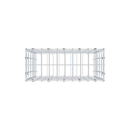Gabion 50 cm x 50 cm x 20 cm (L x H x D), mesh size 5 x 10 cm, spiral ring