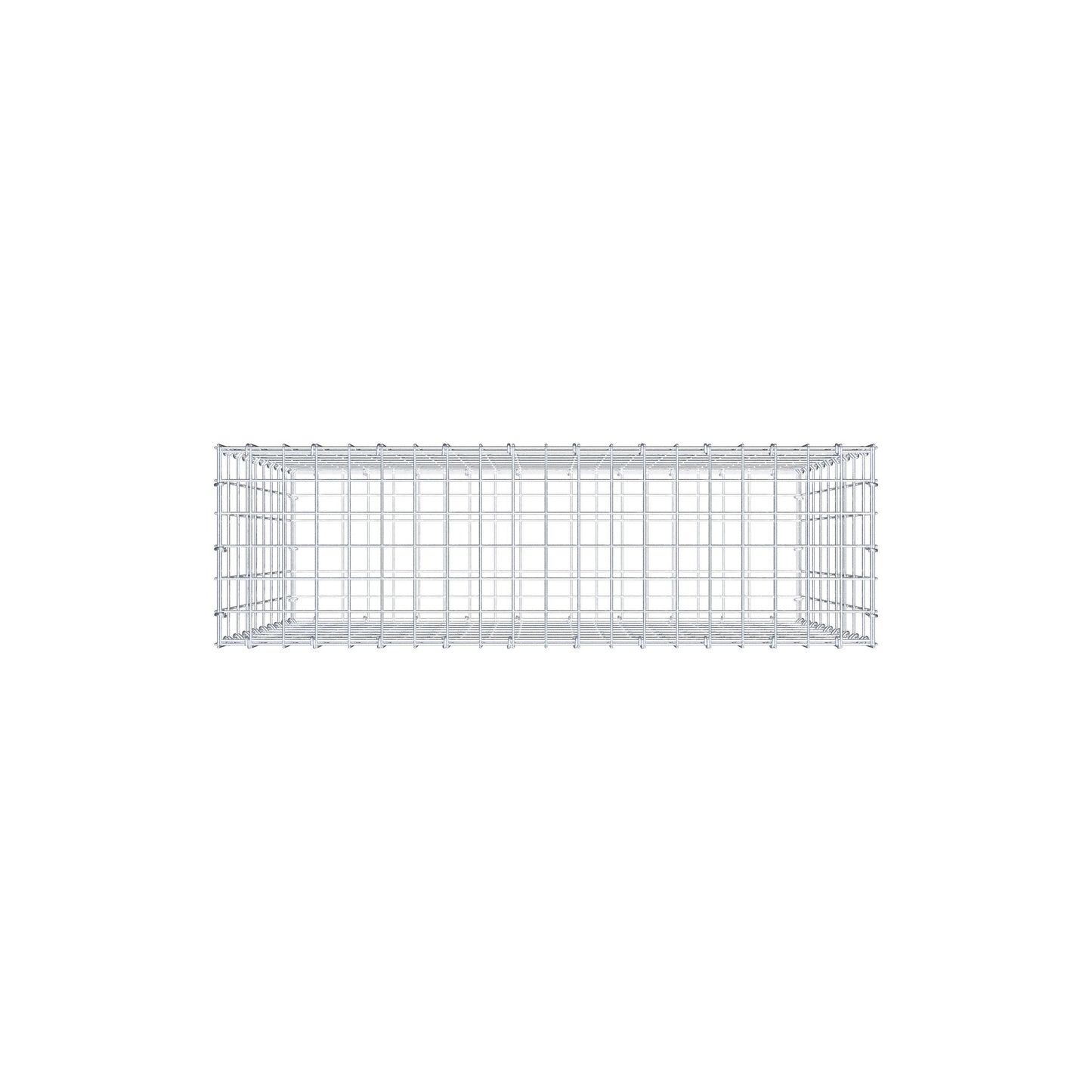 Gabion 100 cm x 90 cm x 30 cm (L x H x D), mesh size 5 cm x 10 cm, C-ring
