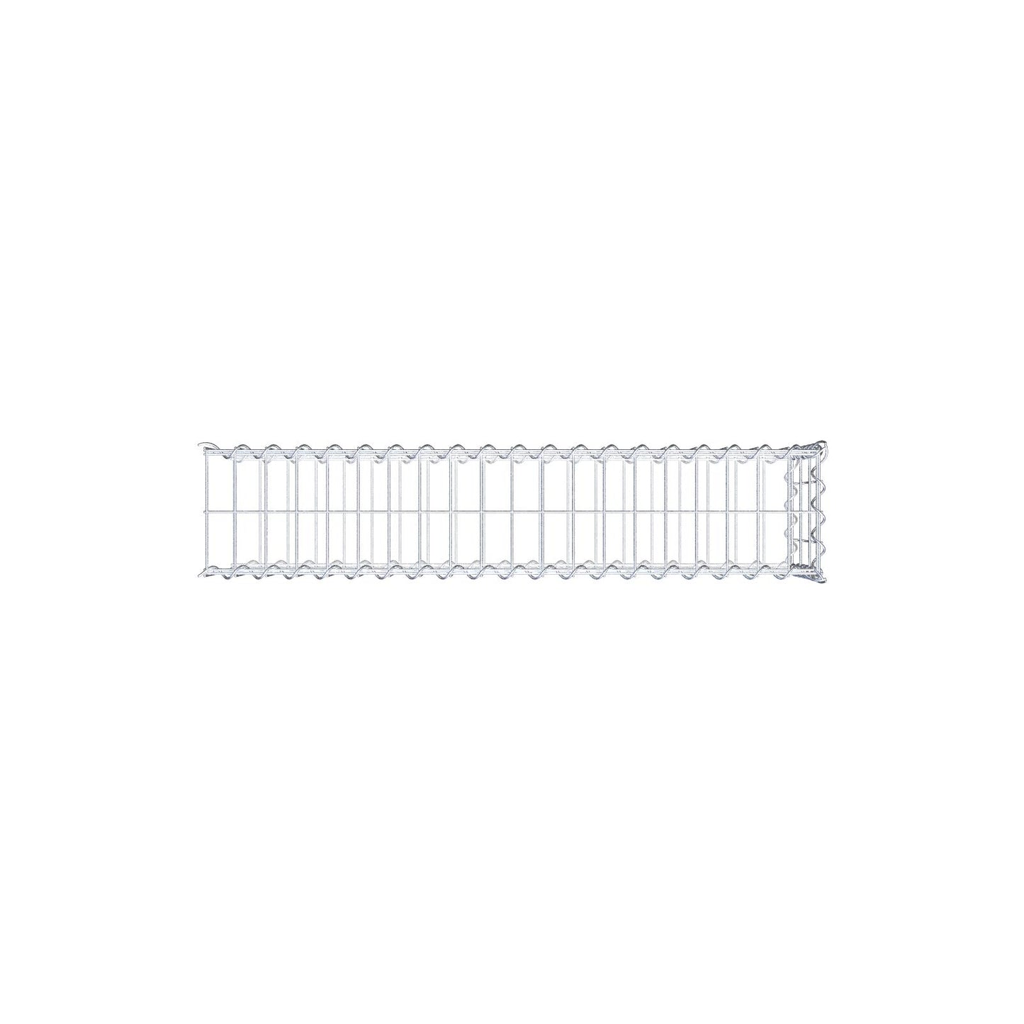 Påväxt gabion typ 2 100 cm x 30 cm x 20 cm (L x H x D), maskstorlek 5 cm x 10 cm, spiral