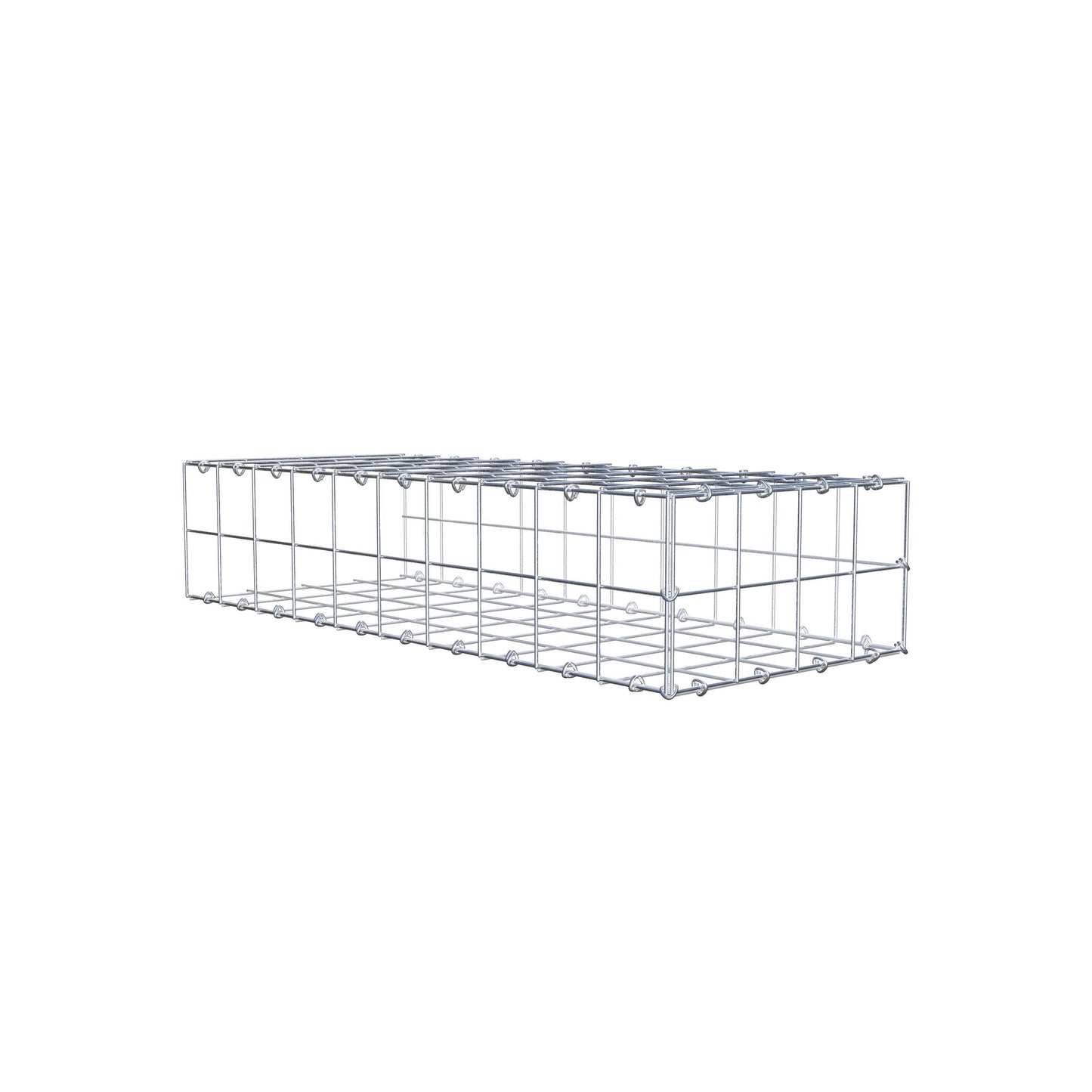 Gavión complementario de tipo 2 100 cm x 20 cm x 40 cm (L x A x P), malla 10 cm x 10 cm, anillo en C