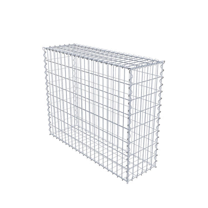 Gabion 100 cm x 80 cm x 30 cm (L x H x D), mesh size 5 cm x 10 cm, spiral