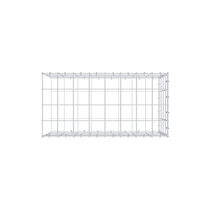 Mounted gabion type 2 80 cm x 40 cm x 40 cm (L x H x D), mesh size 10 cm x 10 cm, C-ring