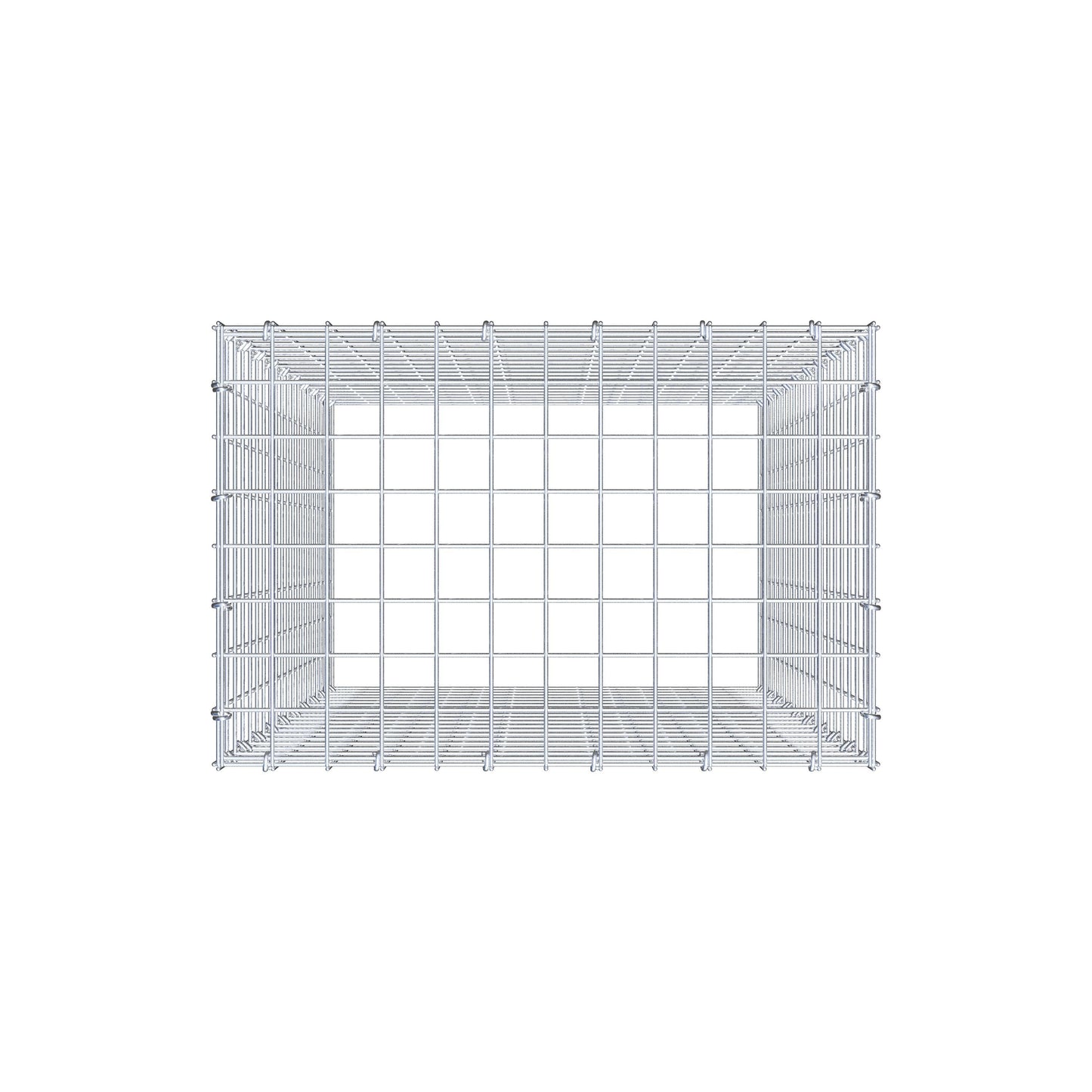 Anbaugabione Typ 3 100 cm x 60 cm x 40 cm (L x H x T), Maschenweite 5 cm x 5 cm, C-Ring
