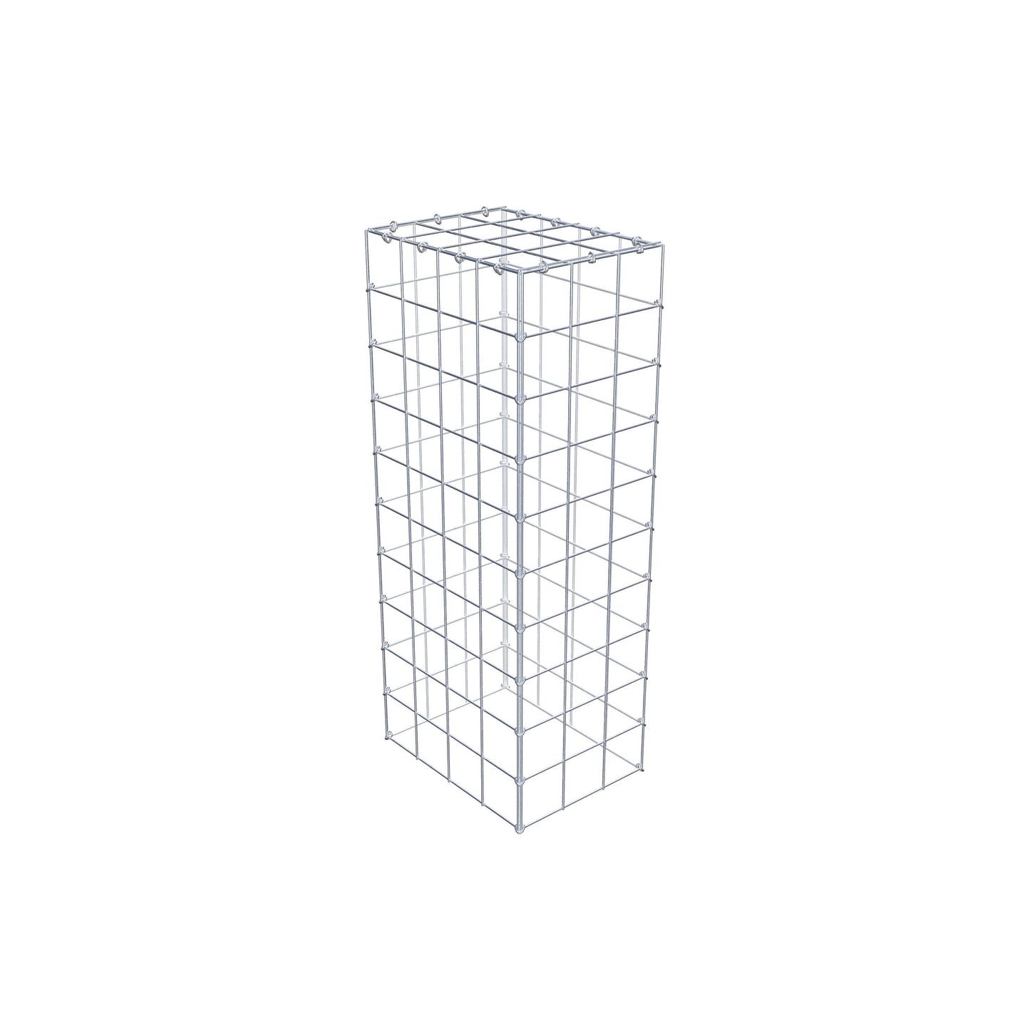 Mounted gabion type 3 100 cm x 40 cm x 30 cm (L x H x D), mesh size 10 cm x 10 cm, C-ring