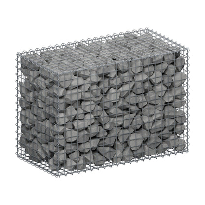 Gabião 100 cm x 70 cm x 50 cm (C x A x P), malhagem 5 cm x 5 cm, espiral