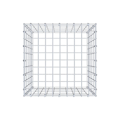 Mounted gabion type 3 50 cm x 50 cm x 50 cm (L x H x D), mesh size 5 cm x 10 cm, C-ring