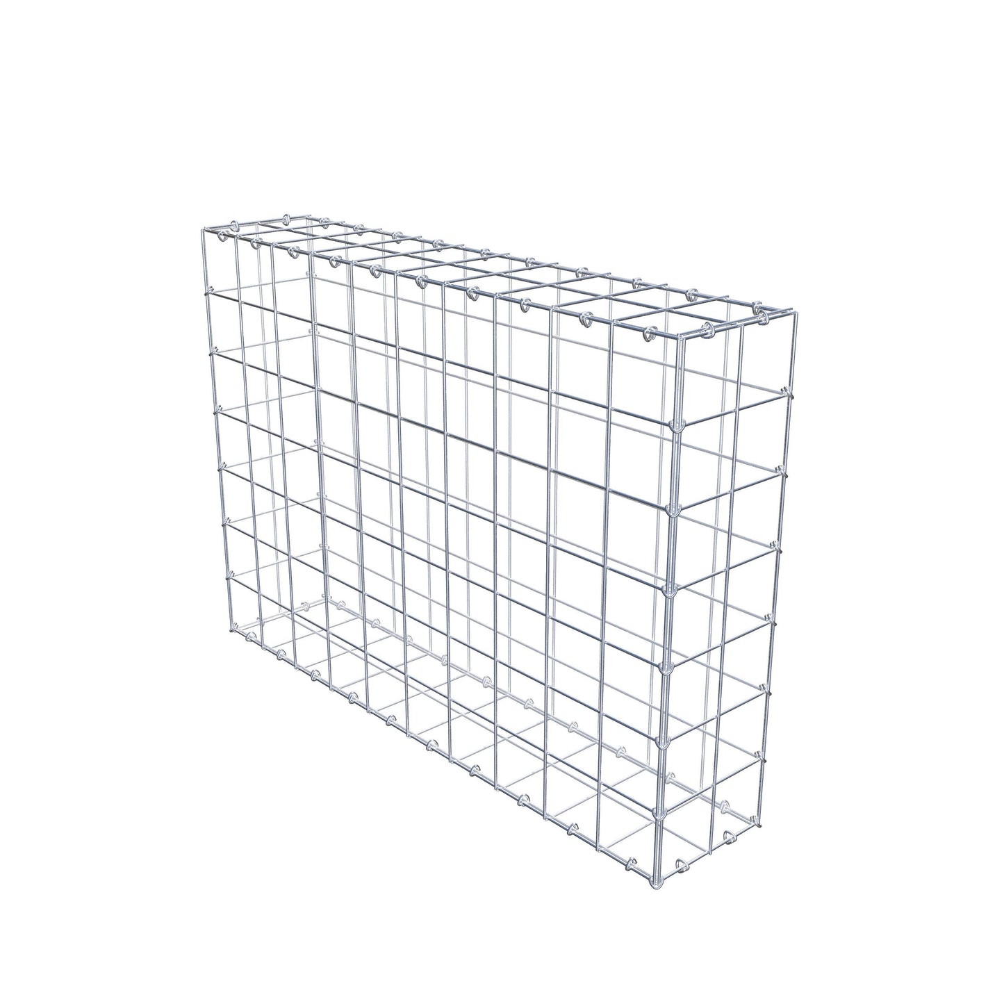 Gabion 100 cm x 70 cm x 20 cm (L x H x D), mesh size 10 cm x 10 cm, C-ring