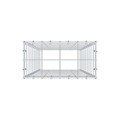 Gabbione aggiuntivo di tipo 3 100 cm x 40 cm x 20 cm (L x A x P), maglia 10 cm x 10 cm, anello a C