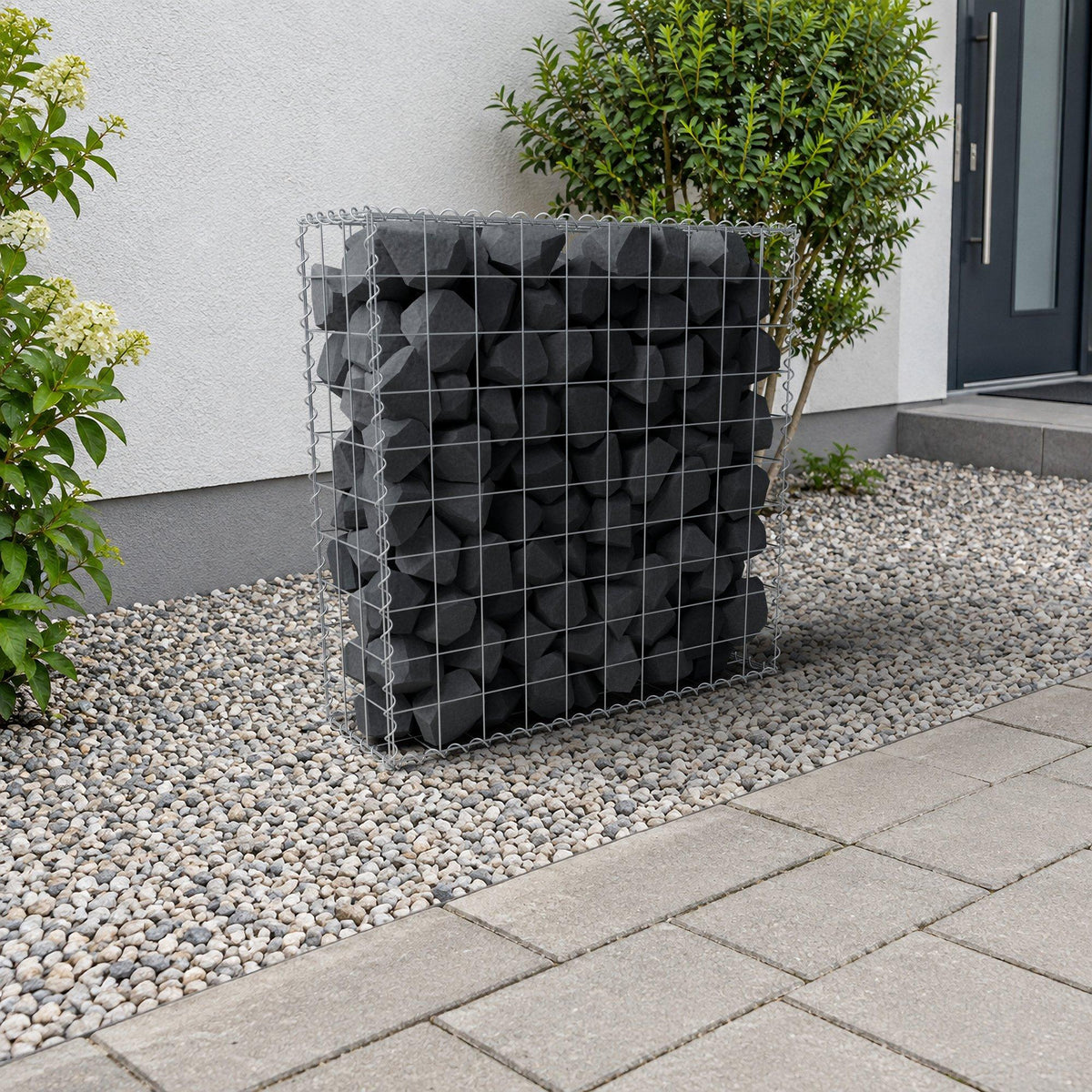Gabion 100 cm x 100 cm x 30 cm (L x H x D), maskstorlek 10 cm x 10 cm, spiral