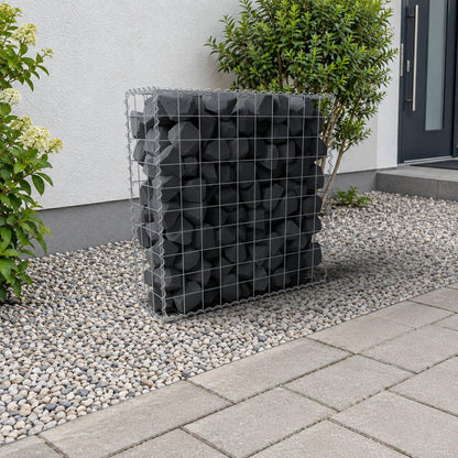 Gabion 100 cm x 100 cm x 30 cm (L x H x D), maskstorlek 10 cm x 10 cm, spiral