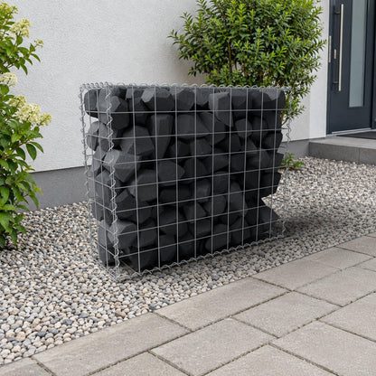 Gabion 100 cm x 80 cm x 30 cm (L x H x D), mesh size 10 cm x 10 cm, spiral