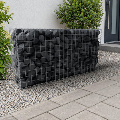 Gabion 200 cm x 100 cm x 40 cm (L x H x D), mesh size 10 cm x 10 cm, spiral