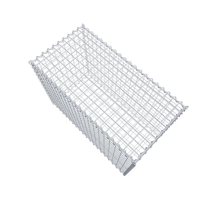 Gabião 100 cm x 70 cm x 50 cm (C x A x P), malhagem 5 cm x 5 cm, espiral