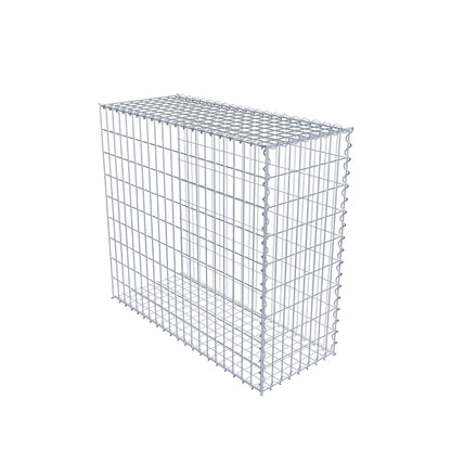 Opvokset gabion type 2 100 cm x 90 cm x 40 cm (L x H x D), maskestørrelse 5 cm x 10 cm, spiral