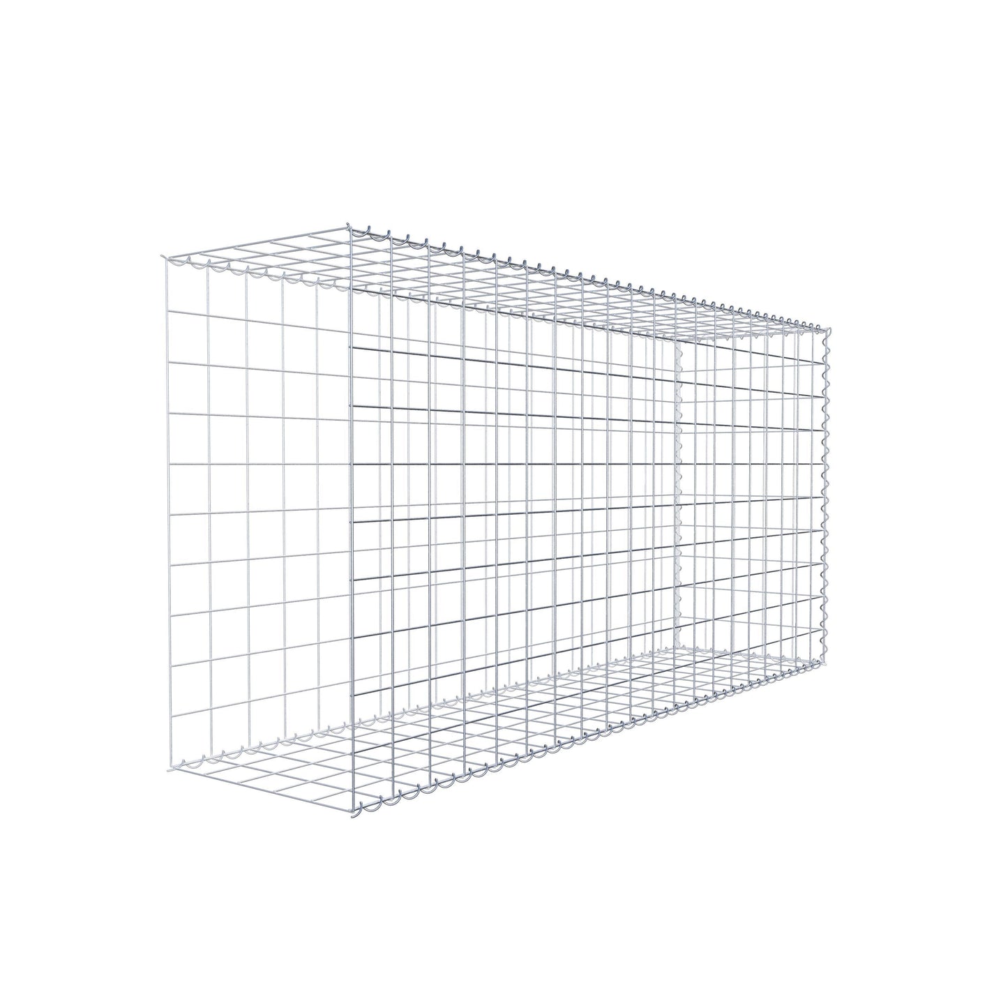 Gavión complementario tipo 2 200 cm x 100 cm x 50 cm (L x A x P), malla 10 cm x 10 cm, espiral