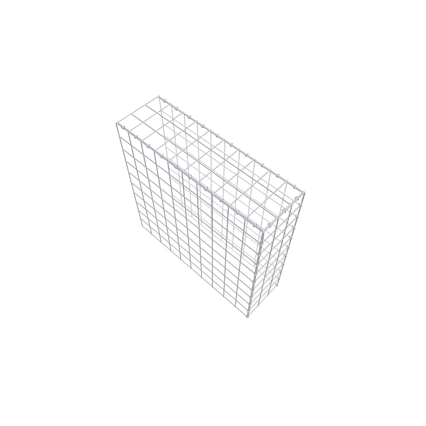 Gabião Tipo 4 100 cm x 100 cm x 30 cm (C x A x P), malhagem 10 cm x 10 cm, anel C