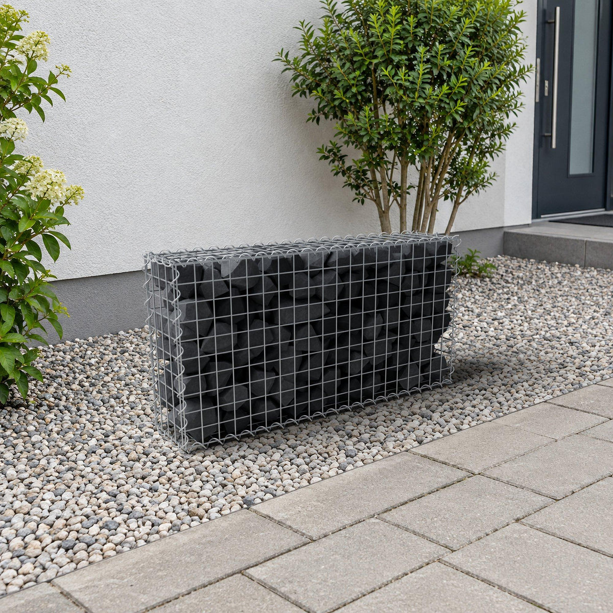 Gabion 100 cm x 50 cm x 20 cm (L x H x D), maskestørrelse 5 cm x 5 cm, spiral