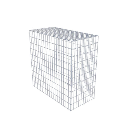 Extra gabion typ 4 100 cm x 100 cm x 50 cm (L x H x D), maskstorlek 5 cm x 10 cm, C-ring