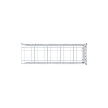 Gabion rapporté type 4 100 cm x 50 cm x 30 cm (L x H x P), mailles 5 cm x 10 cm, spirale