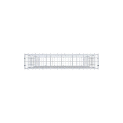Gabion 200 cm x 100 cm x 20 cm (L x H x D), mesh size 5 cm x 10 cm, C-ring