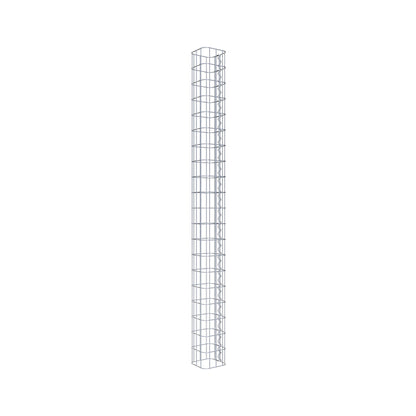 Columna rectangular de gaviones galvanizados en caliente, 17 cm x 17 cm, 200 cm de altura, MW 5 cm x 10 cm