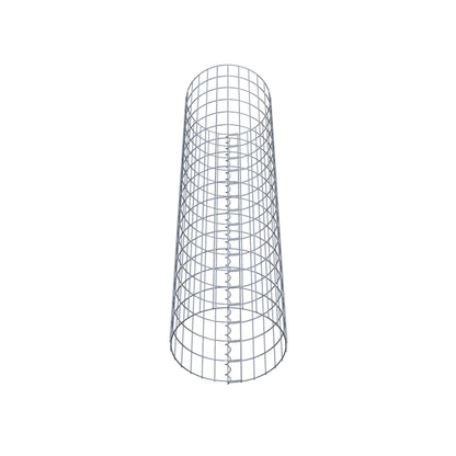 Gabionsøjle ca. 42 cm diameter, 160 cm højde, maskestørrelse 5 cm x 10 cm