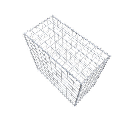Gabion 100 cm x 100 cm x 50 cm (L x H x D), mesh size 10 cm x 10 cm, spiral