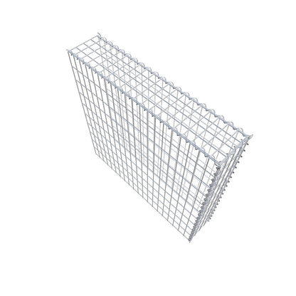 Grown-on gabion type 4 100 cm x 100 cm x 20 cm (L x H x D), mesh size 5 cm x 10 cm, spiral