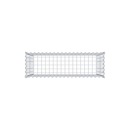 Påväxt gabion typ 3 100 cm x 70 cm x 30 cm (L x H x D), maskstorlek 5 cm x 10 cm, spiral