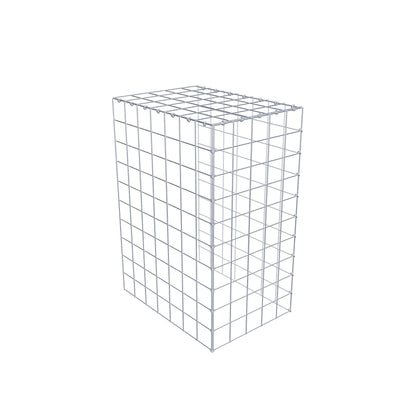 Mounted gabion type 4 100 cm x 70 cm x 50 cm (L x H x D), mesh size 10 cm x 10 cm, C-ring