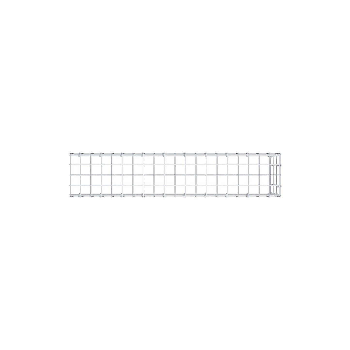 Fourche rapportée type 4 100 cm x 30 cm x 20 cm (L x H x P), mailles 5 cm x 10 cm, anneau C